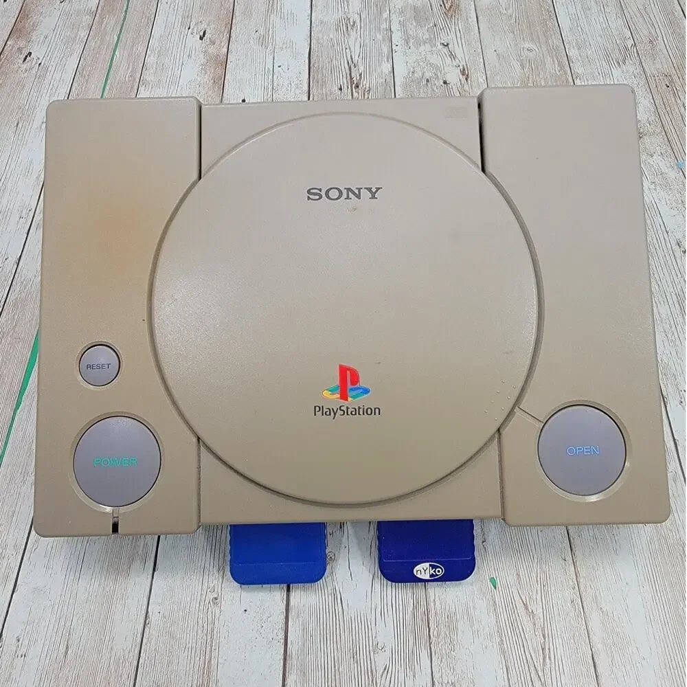 Sony PlayStation One Console /2 Controllers/Cords & 3 Free Games Tested Working